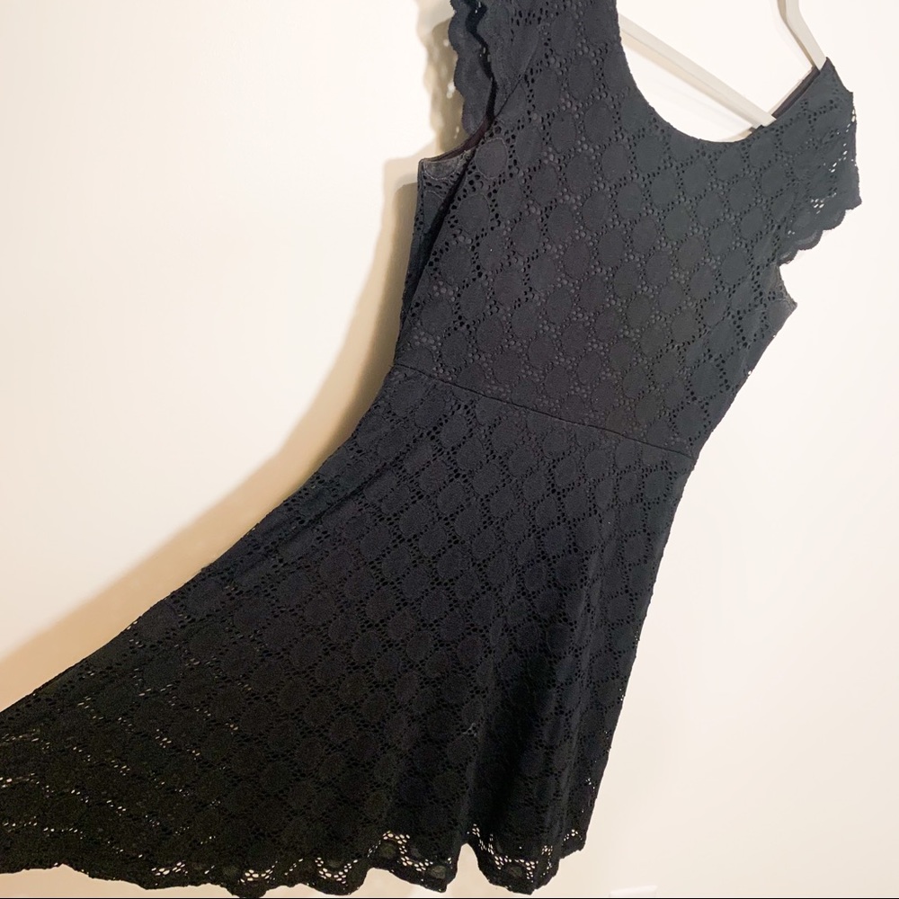Ronnie Nicole Black Eyelet Dress